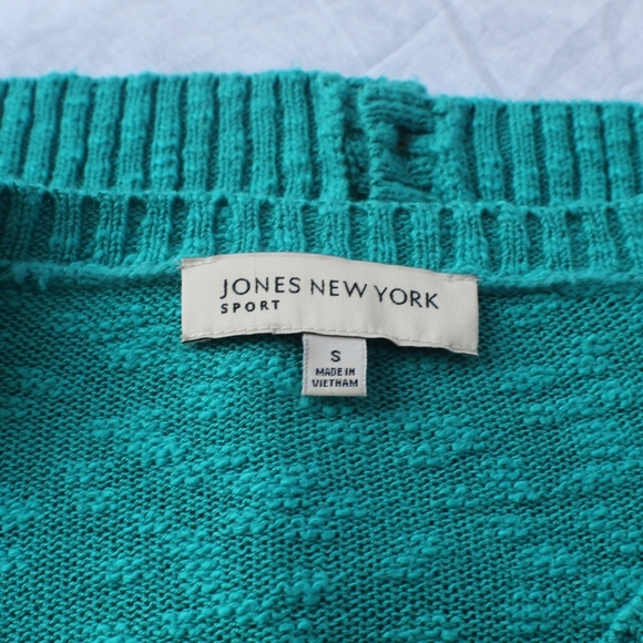 Jones New York Cardigan Teal Small under 30 - Picture 5 of 5